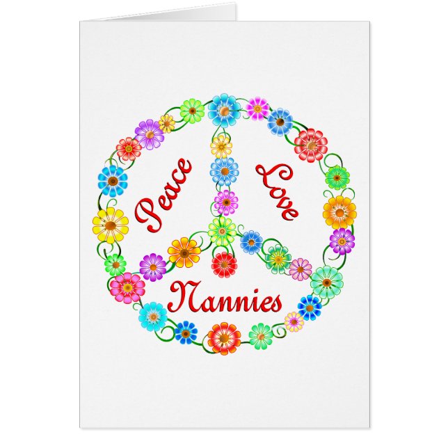 Fredkärlekbarnflickor Hälsningskort (Framsidan)