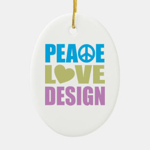 Fredkärlekdesign Julgransprydnad Keramik