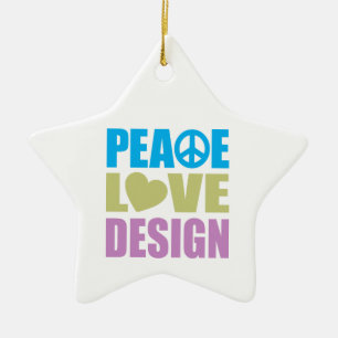 Fredkärlekdesign Julgransprydnad Keramik