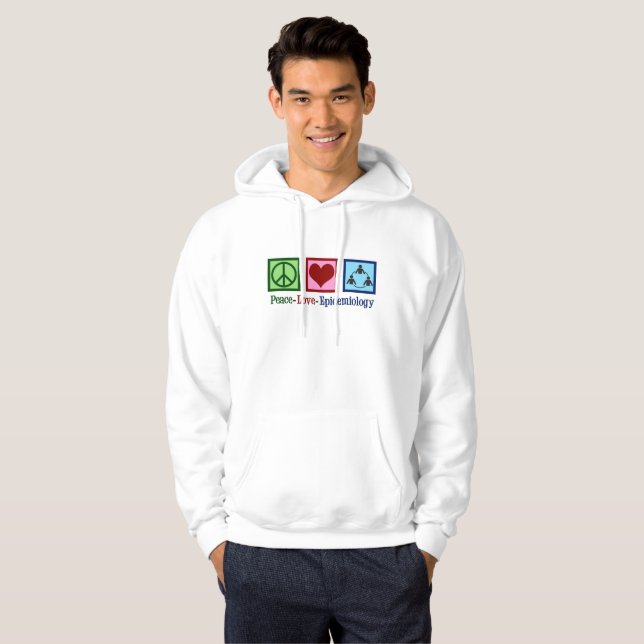 FredkärlekEpidemiology - kall Epidemiologist Hoodie (Hel framsida)