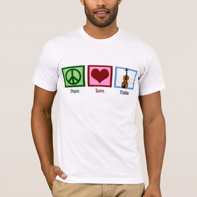 Fredkärlekfiol T Shirt (Framsida)