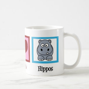 Fredkärlekflodhästar Kaffemugg