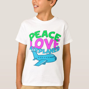 Fredkärlekflygplan T-shirt