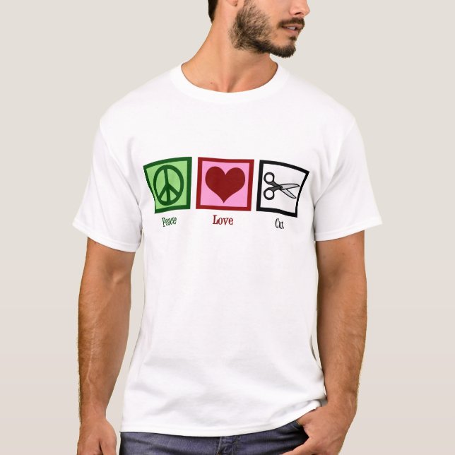 Fredkärlekfrisyrer T-shirt (Framsida)