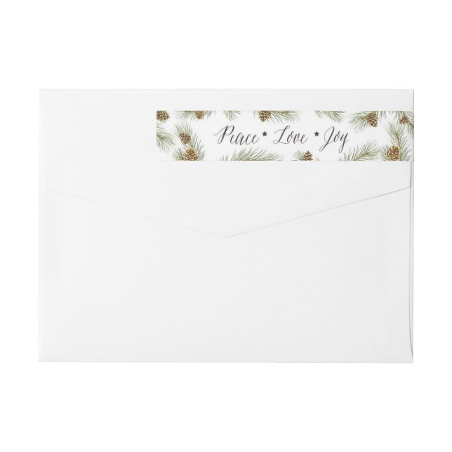 FredkärlekGlädje-Jul returetiketter Etikettband (Baksidan)