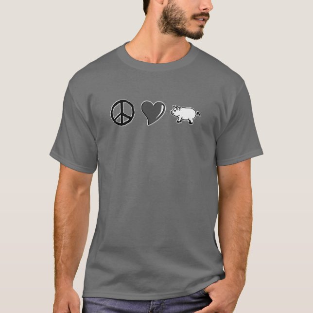 Fredkärlekgris T-shirt (Framsida)