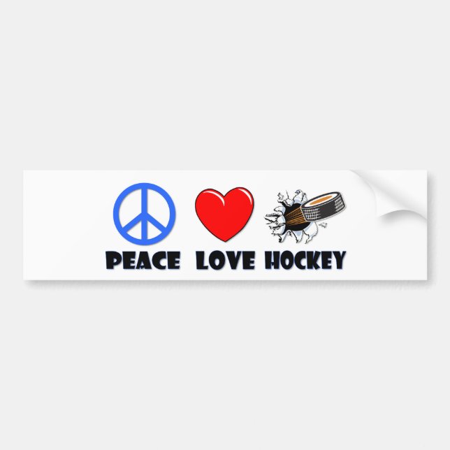 Fredkärlekhockey Bildekal (Framsidan)