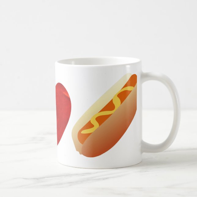 FredkärlekHotdog Kaffemugg (Höger)