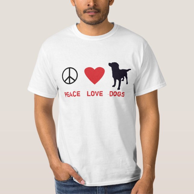 Fredkärlekhundar T-shirt (Framsida)