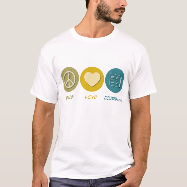 Fredkärlekjournalistik Tee Shirt (Framsida)
