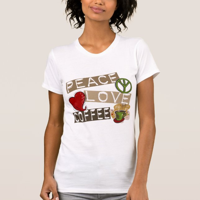 FREDKÄRLEKKAFFE 2 T-SHIRT (Framsida)