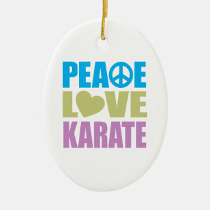 FredkärlekKarate Julgransprydnad Keramik