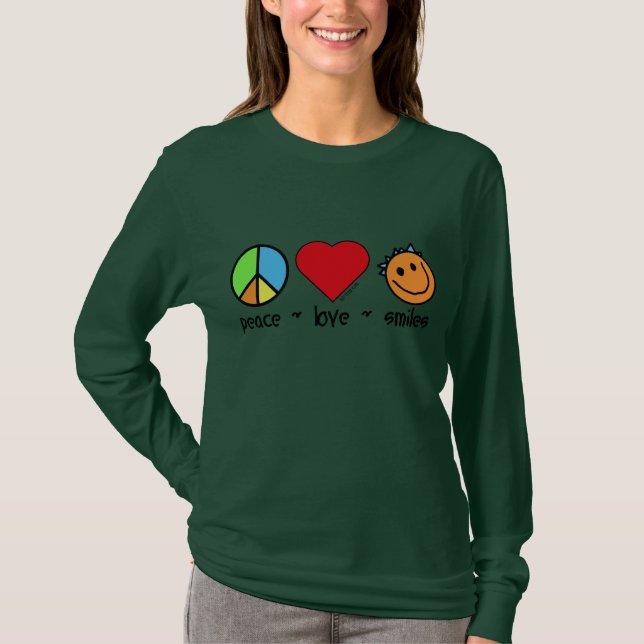 Fredkärlekleenden Tee Shirt (Framsida)