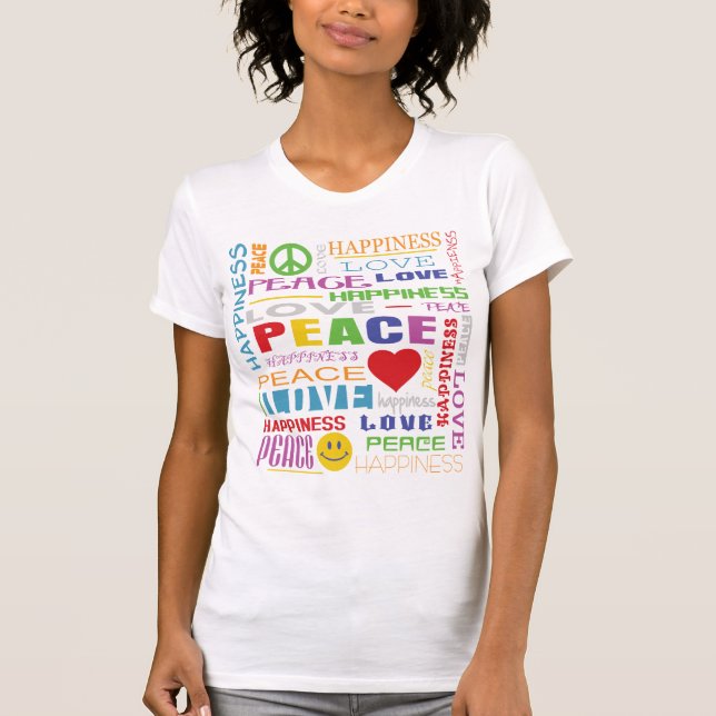 Fredkärleklycka Tee Shirt (Framsida)