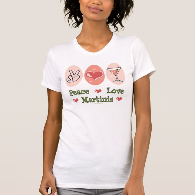 FredkärlekMartini tanktop T Shirt (Framsida)