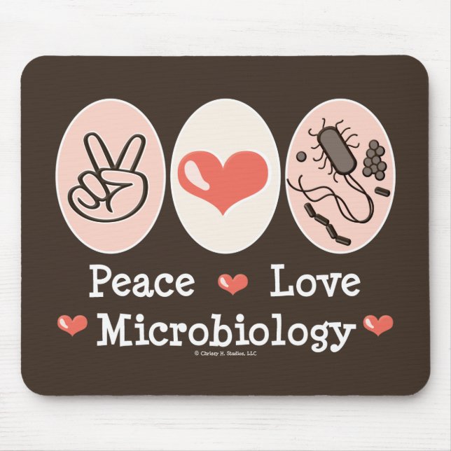FredkärlekMicrobiology Mousepad Musmatta (Framsidan)