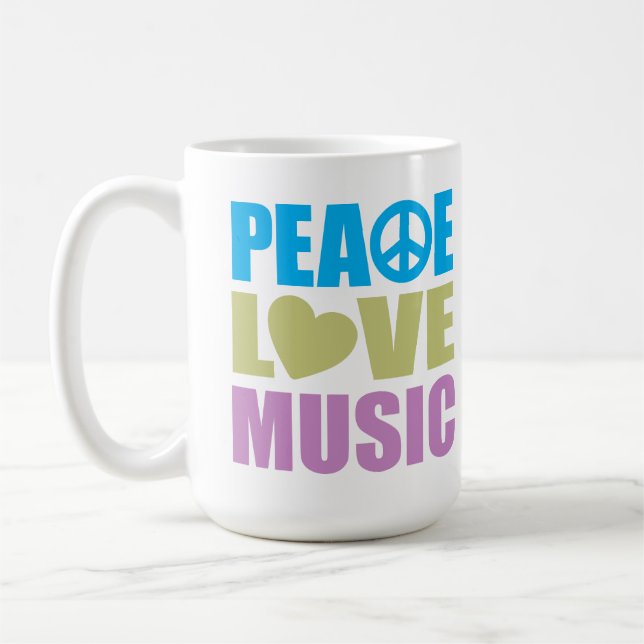 Fredkärlekmusik Kaffemugg (Vänster)