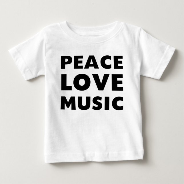 Fredkärlekmusik Tee Shirt (Framsida)