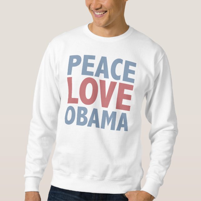 FredkärlekObama utslagsplatser och gåvor Lång Ärmad Tröja (Framsida)