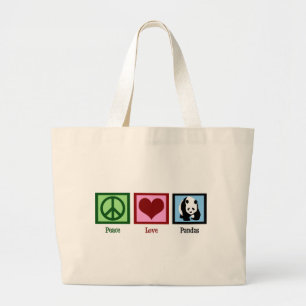 FredkärlekPandas Jumbo Tygkasse