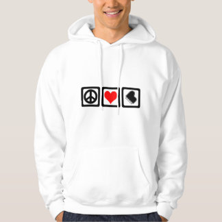 Fredkärlekpiano Sweatshirt Med Luva