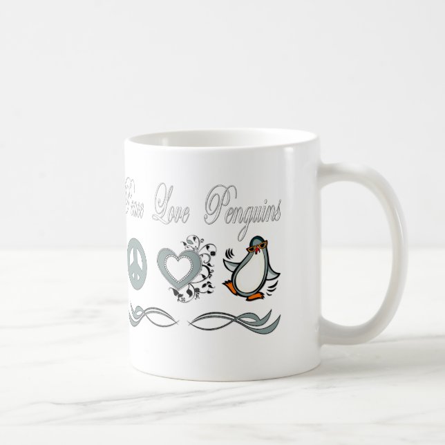 Fredkärlekpingvin Kaffemugg (Höger)