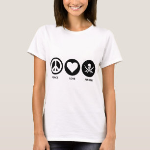 Fredkärlekpirater Tee Shirt