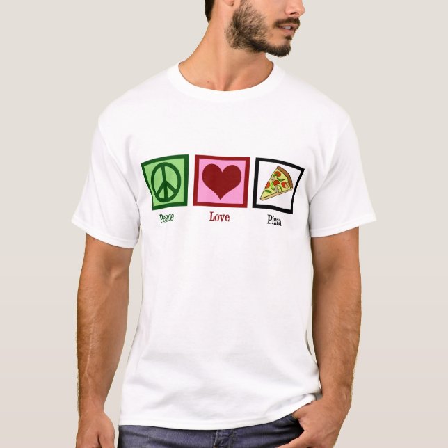 FredkärlekPizza Tee Shirt (Framsida)