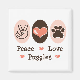 FredkärlekPuggles magnet