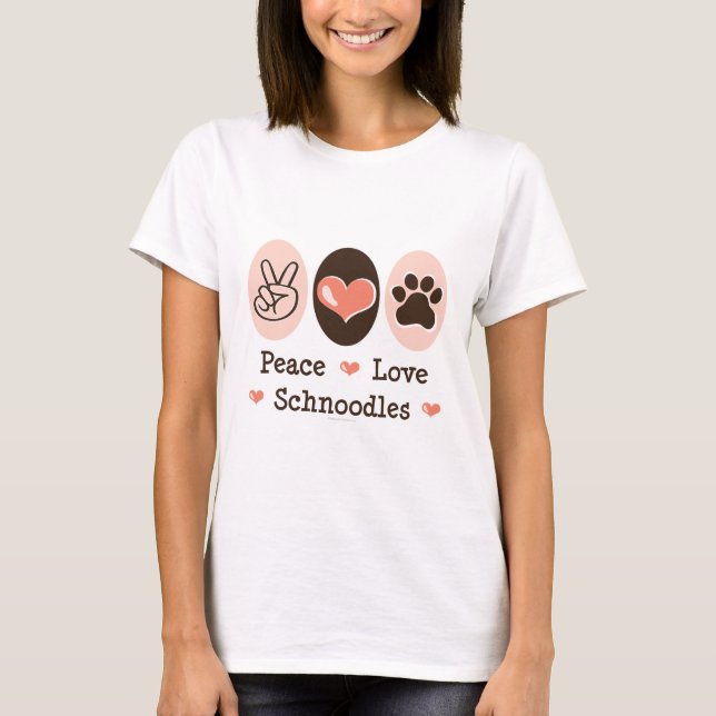 FredkärlekSchnoodles T skjorta T-shirt (Framsida)