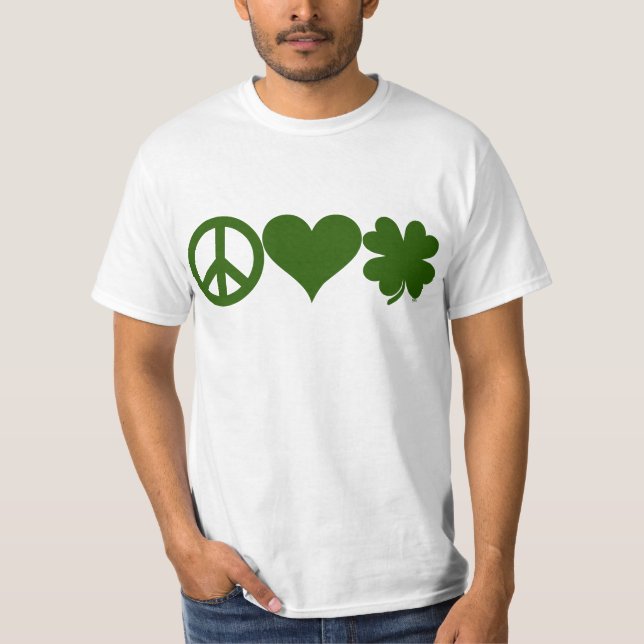 FredkärlekShamrocks T-shirt (Framsida)