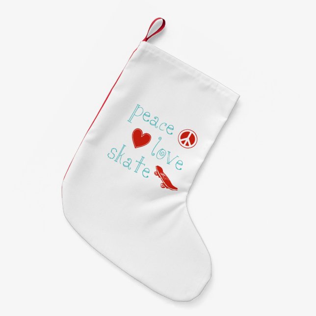 FredkärlekSkateboard Liten Julstrumpa (Framsidan (Hängande))