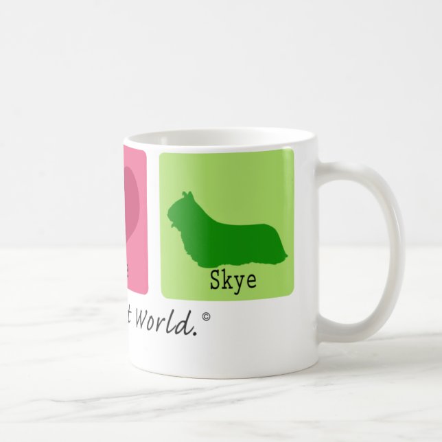 FredkärlekSkye Terrier Kaffemugg (Höger)