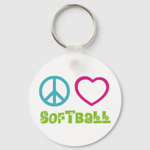 Fredkärleksoftball Nyckelring