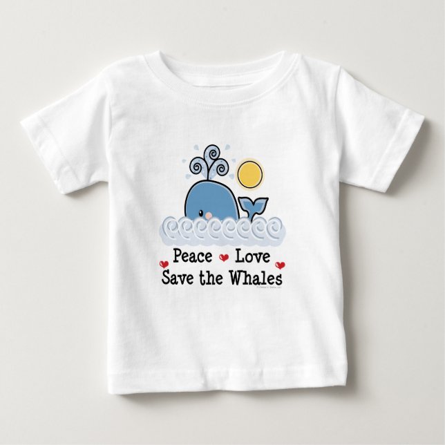 Fredkärlekspara valbabyT-tröja T-shirt (Framsida)