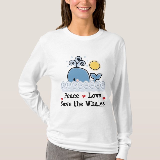 Fredkärlekspara valhoodien t-shirt (Framsida)