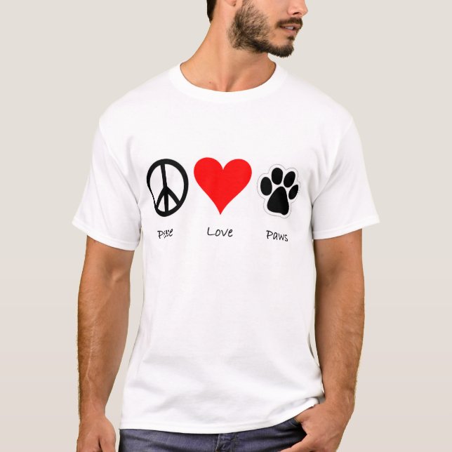 Fredkärlektassar T-shirt (Framsida)