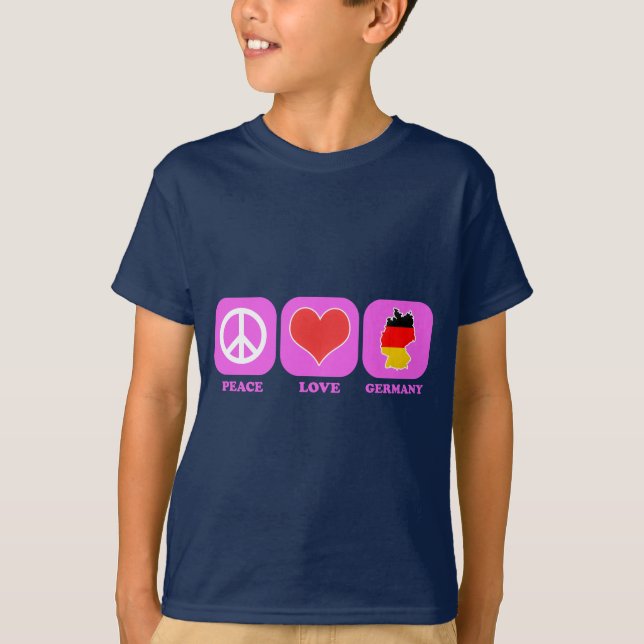 FredkärlekTyskland Tee Shirt (Framsida)