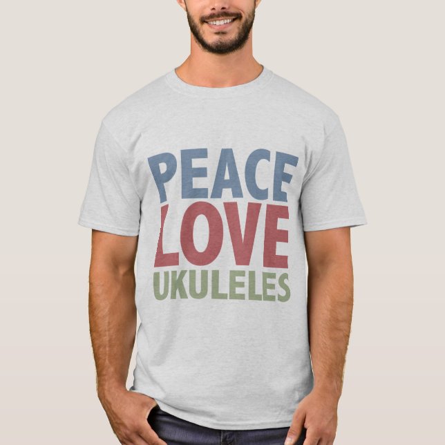 FredkärlekUkuleles T-shirt (Framsida)