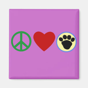 Fredkärlekvalpen tafsar T-skjortor, gåvor Magnet