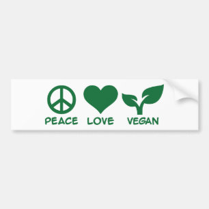 Fredkärlekvegan Bildekal