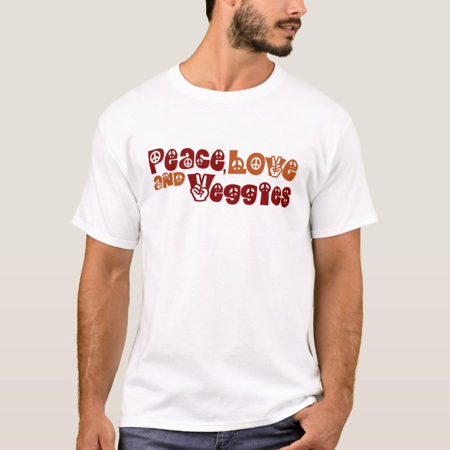 FredkärlekVeggies Tee (Framsida)