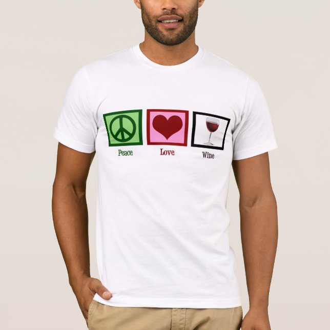 Fredkärlekvin T-shirt (Framsida)
