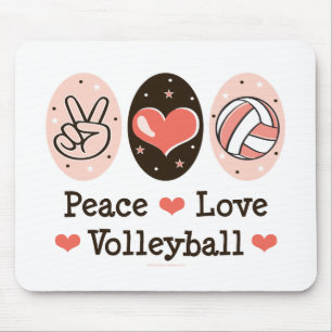 Fredkärlekvolleyboll Mousepad Musmatta