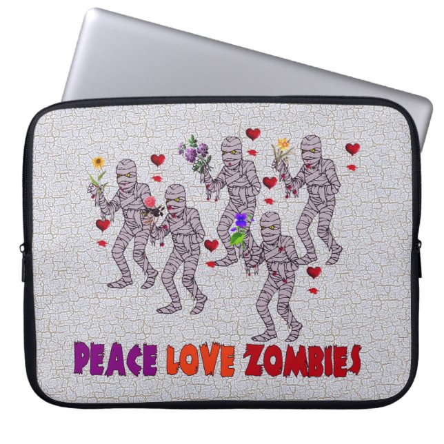 FredkärlekZombies Laptop Sleeve (Framsidan)