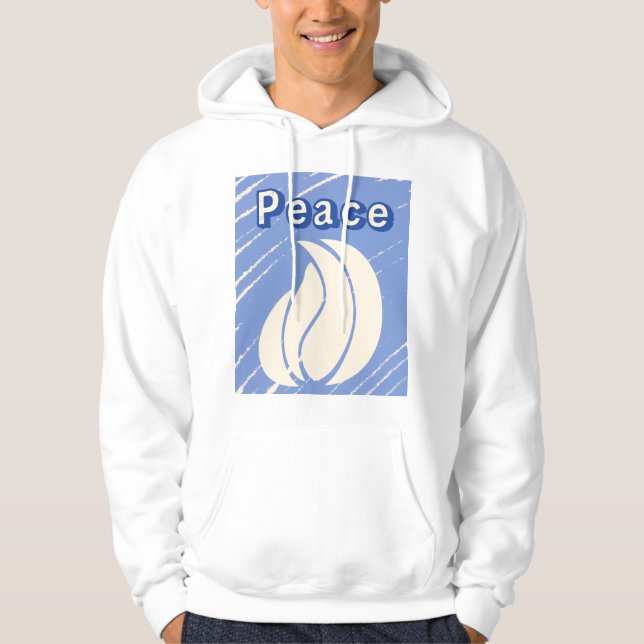 Fredlig Abstrakt - minimalistisk konst Hoodie (Framsida)