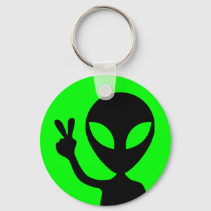 Fredlig Alien Nyckelring