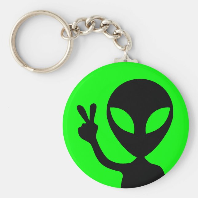 Fredlig Alien Nyckelring (Framsidan)