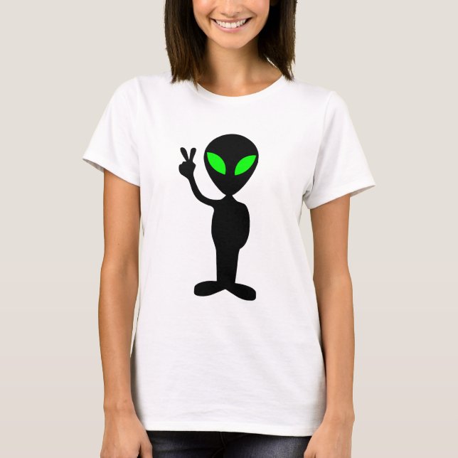 Fredlig Alien T-shirt (Framsida)