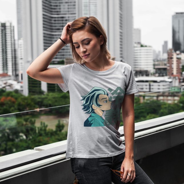 Fredlig Anime Boy T Shirt (Skapare uppladdad)